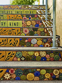 Temple Judea Steps (detail)