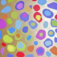 Colorful on gold